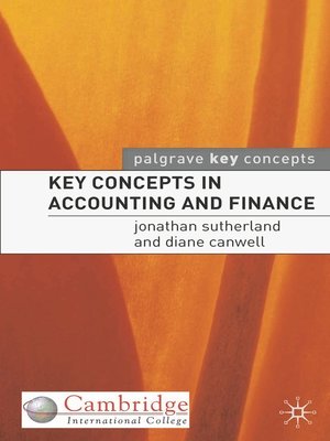 cover image of Key Concepts in Accounting and Finance
